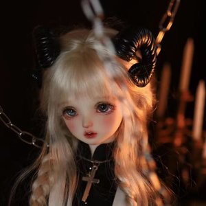 SDMGDOLL兽配BJD盘羊角恶魔角