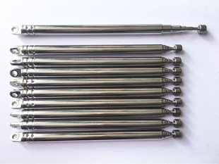 收音机拉杆天线7097 7节扁伸缩天线收12.3展53CM孔径3MM不加接头