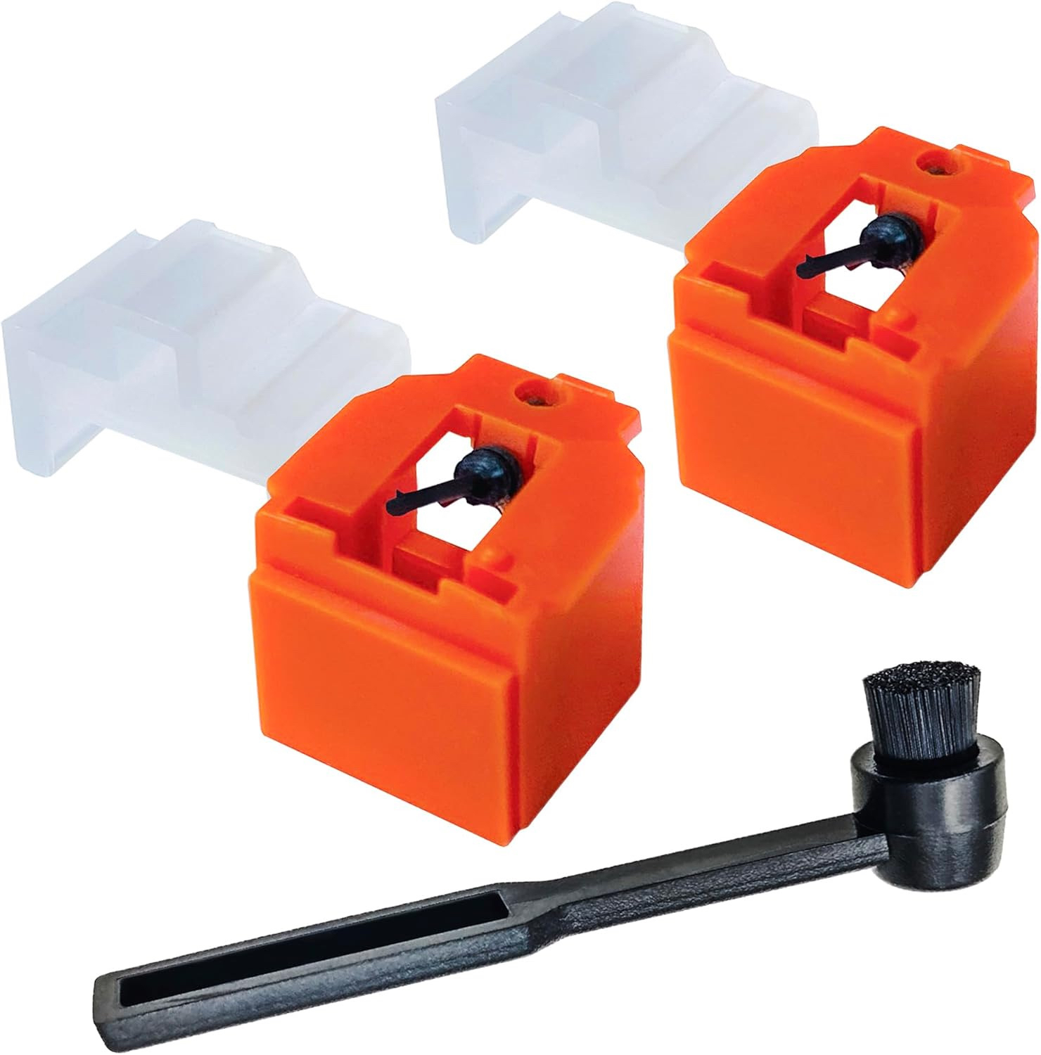 铁三角唱针爱华AN11 ALE33 DT55 ATN3600CN15橙唱针2个 黑刷子1个