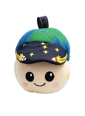 跨境新品rise plush artemis 2 plush毛绒公仔戴星空帽子玩偶Rise