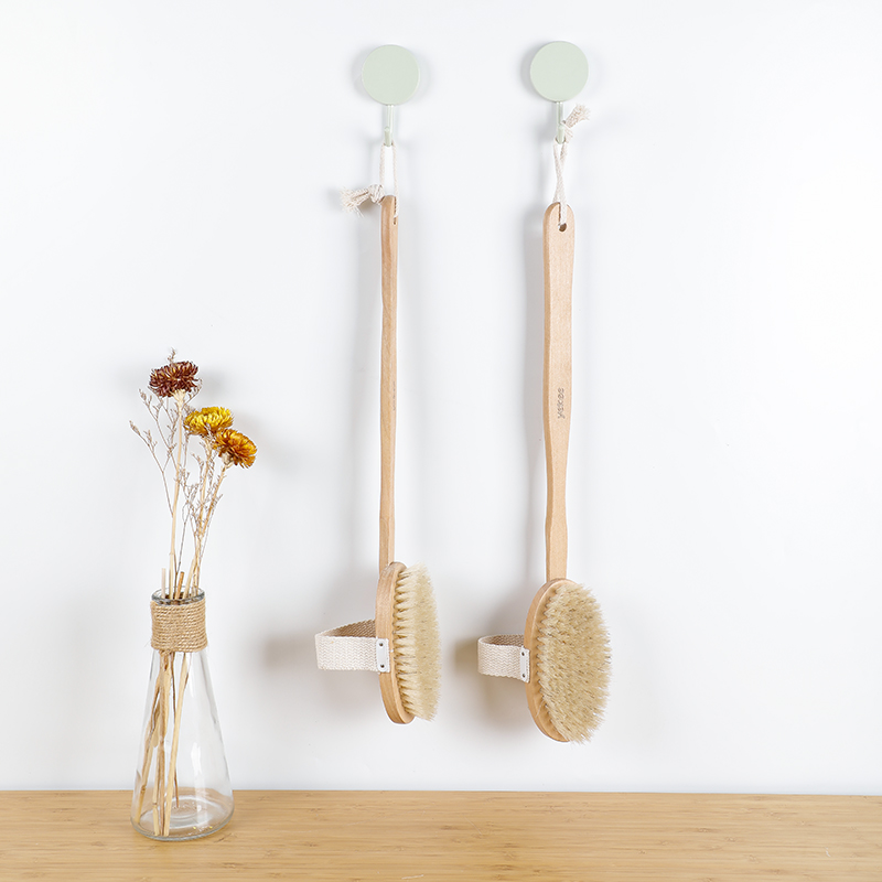 宜洁长柄猪鬃毛去污搓背刷