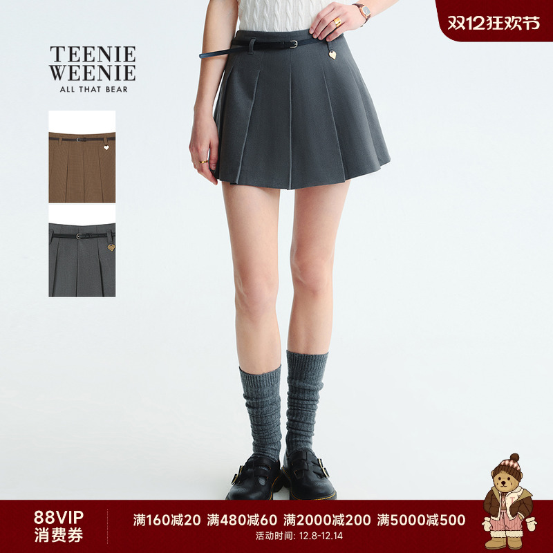 TeenieWeenie气质学院风百褶裙