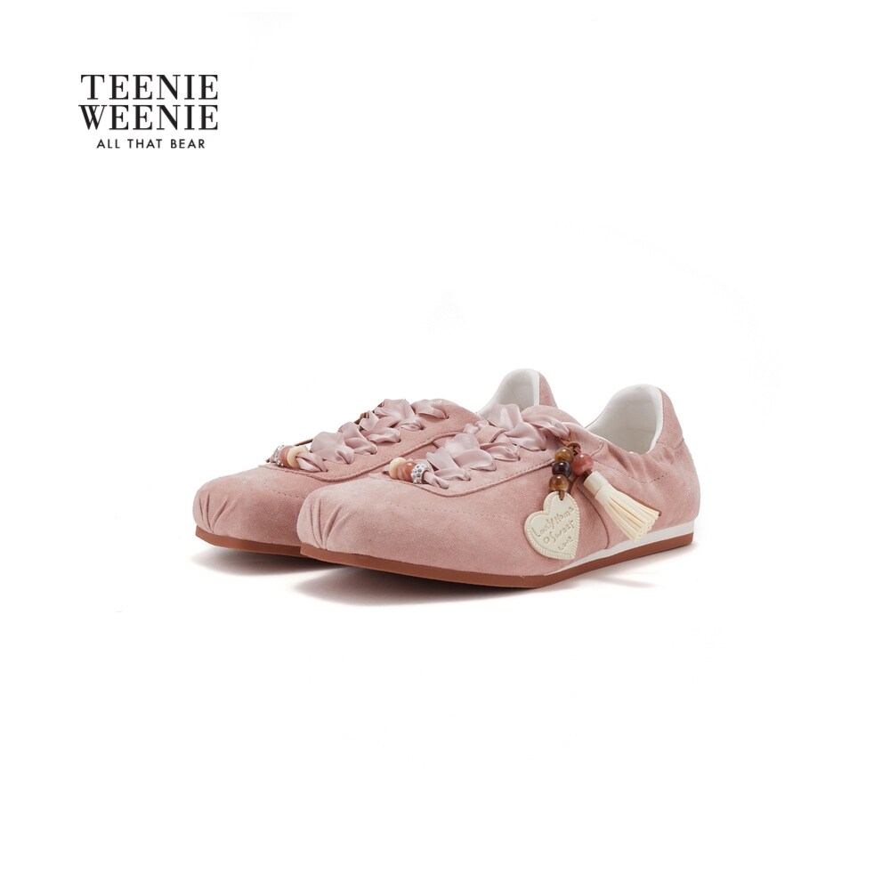 TEENIEWEENIE bearnova26春夏新款小熊女装芭蕾风复古舒适慢跑鞋