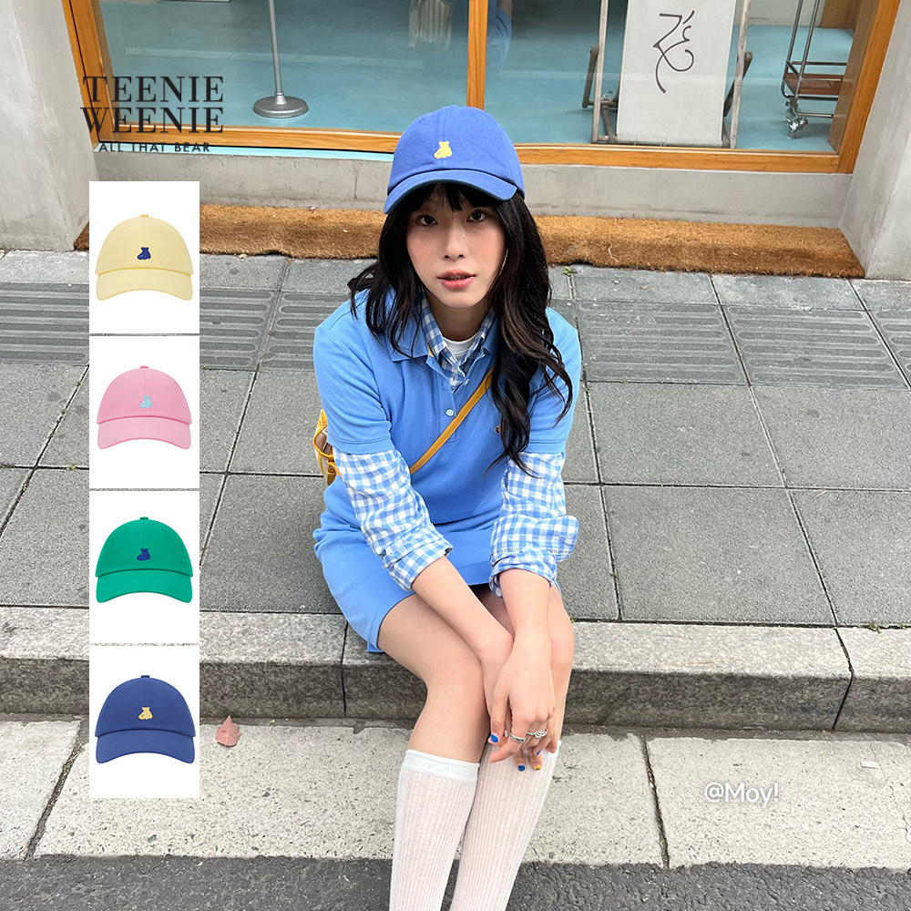 【明星同款】TEENIEWEENIE bearnova小熊女装撞色多巴胺棒球帽子