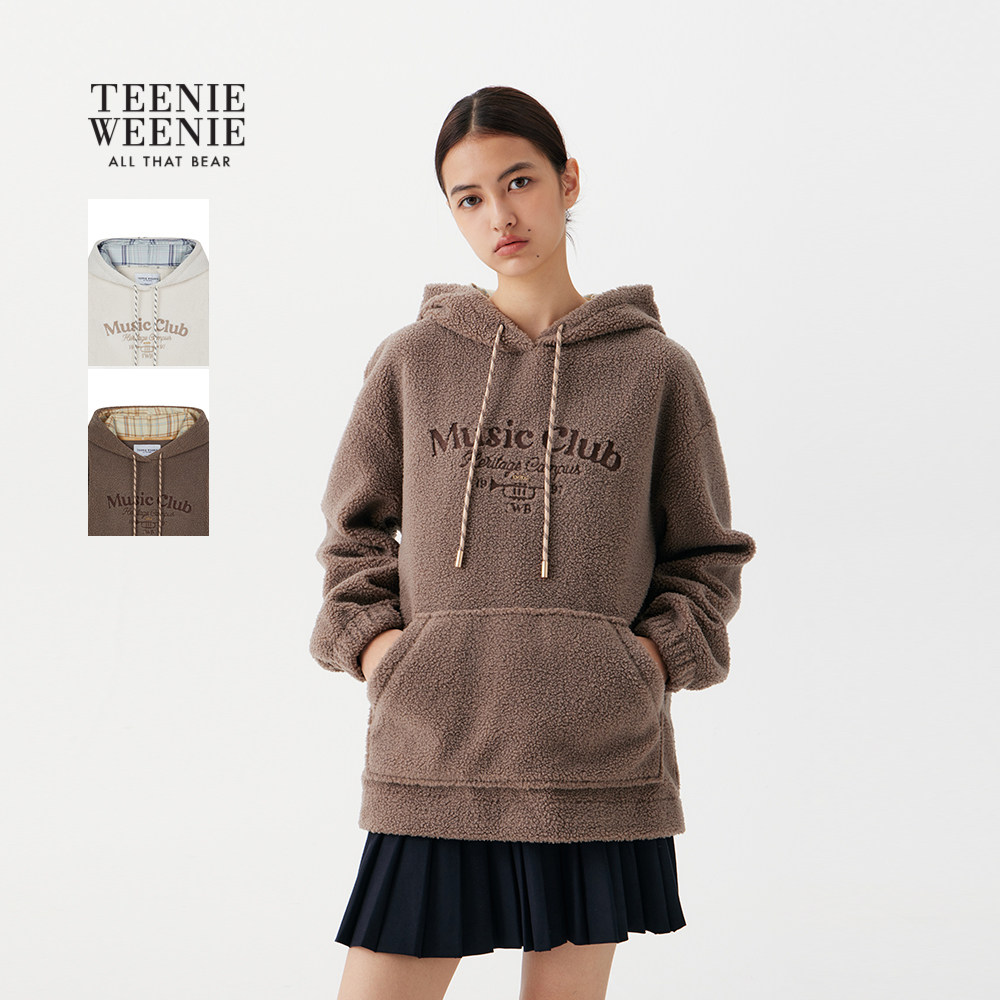 TeenieWeenie小熊女装卫衣2025冬季新款宽松舒适复古时尚连帽上衣,女装/女士精品,卫衣/绒衫,淘宝优惠券,粉丝福利购,淘宝优惠卷