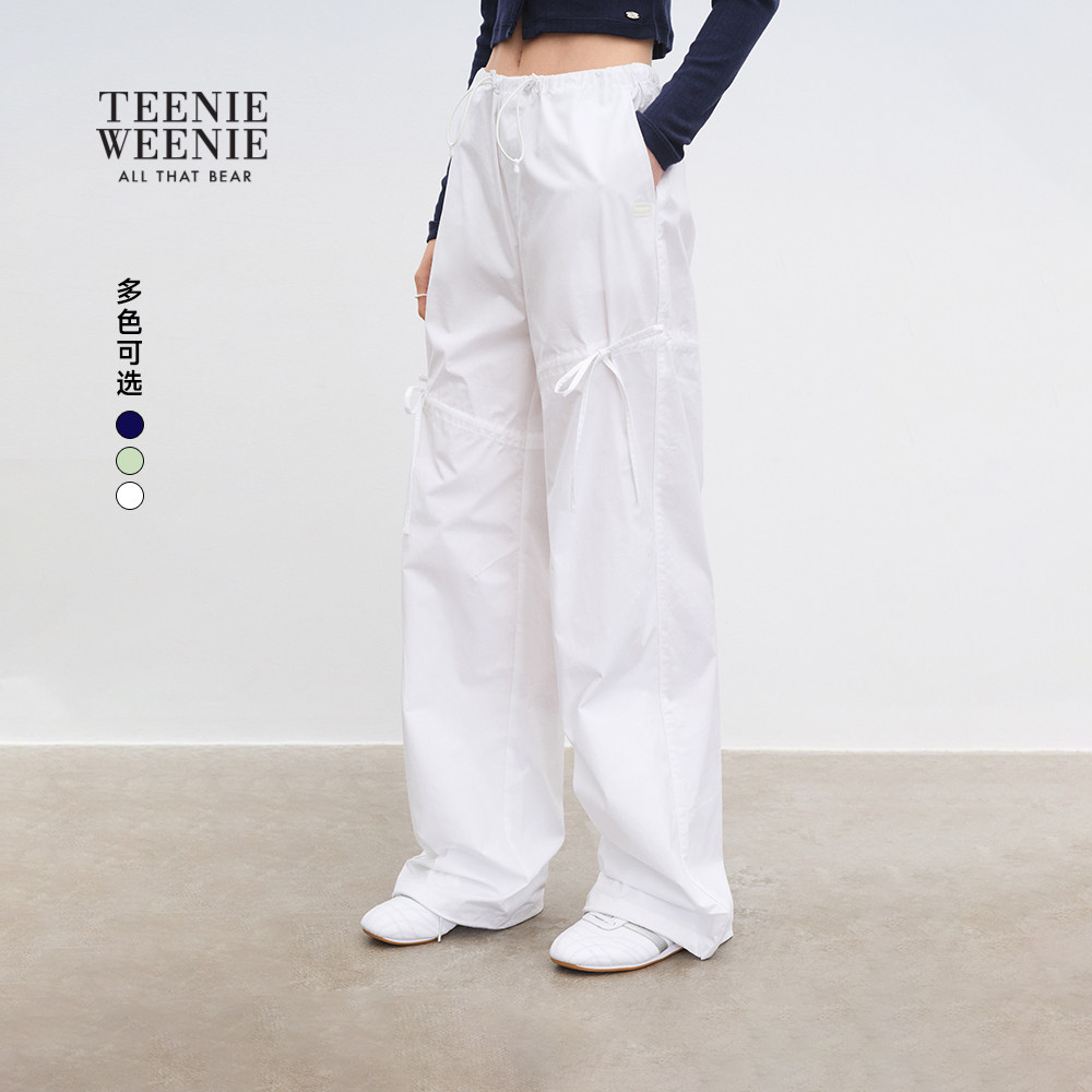 TEENIEWEENIE bearnova小熊女装春秋季休闲户外工装风直筒裤长裤