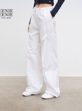 TEENIEWEENIE bearnova2025年秋季新款女装休闲户外工装风直筒裤
