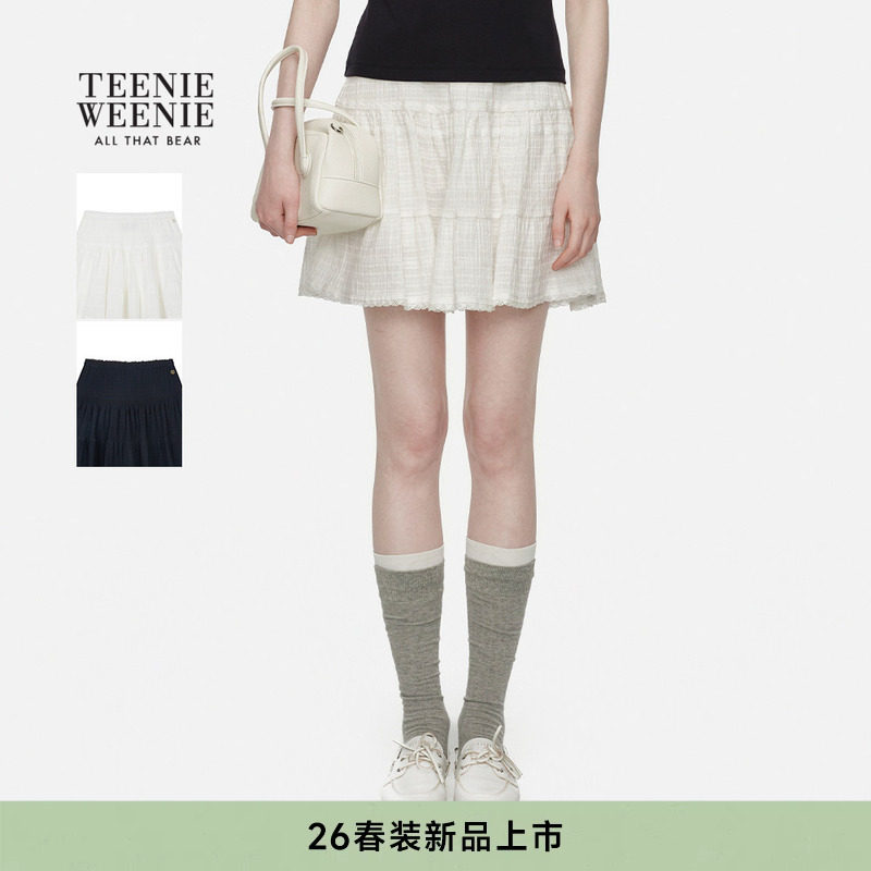 TeenieWeenie小熊女装半身裙26春季新款甜美少女感蕾丝