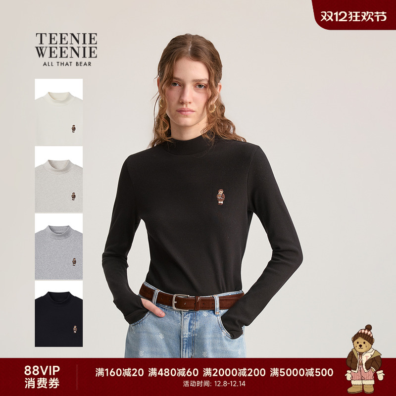 TeenieWeenie小高领长袖打底衫
