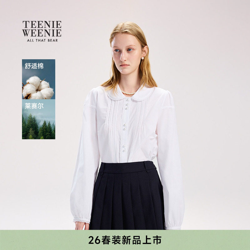 TeenieWeenie小熊女装衬衫26年春季新款少女感轻盈舒适