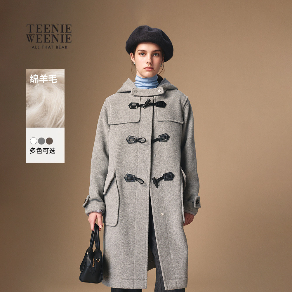 【初代千金牛角扣】TeenieWeenie小熊女25年冬绵羊毛双
