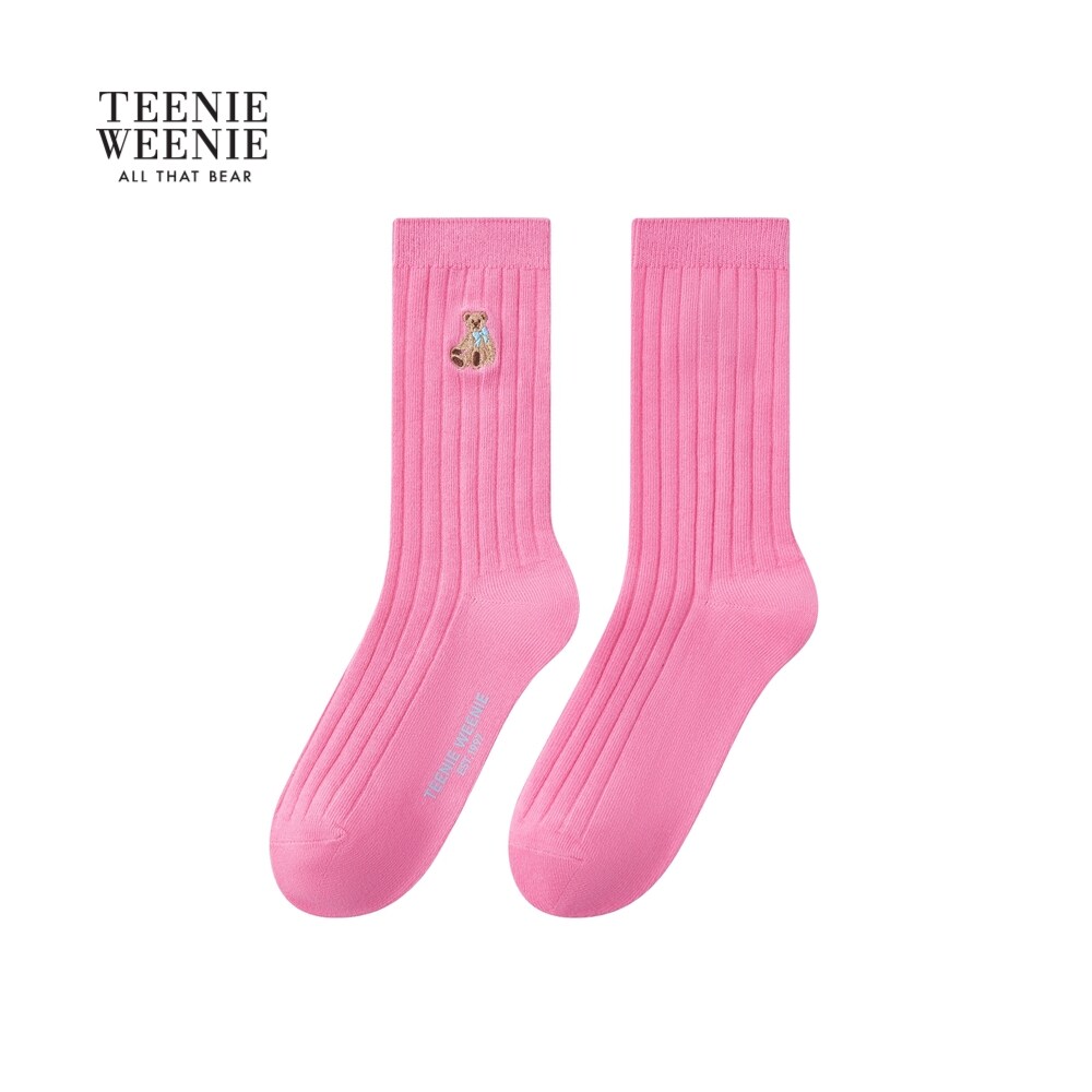 TEENIEWEENIE bearnova26春夏新款女休闲宽松时尚多色舒适潮流袜