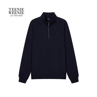 【T.W.R.C】TeenieWeenie小熊男装26春季新款半开襟立领卫衣twrc
