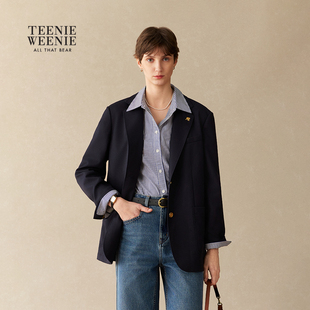 【T.W.R.C】TeenieWeenie小熊女装26春季新款学院风金扣西装twrc