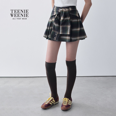 TeenieWeenie小熊女装格纹半身裙