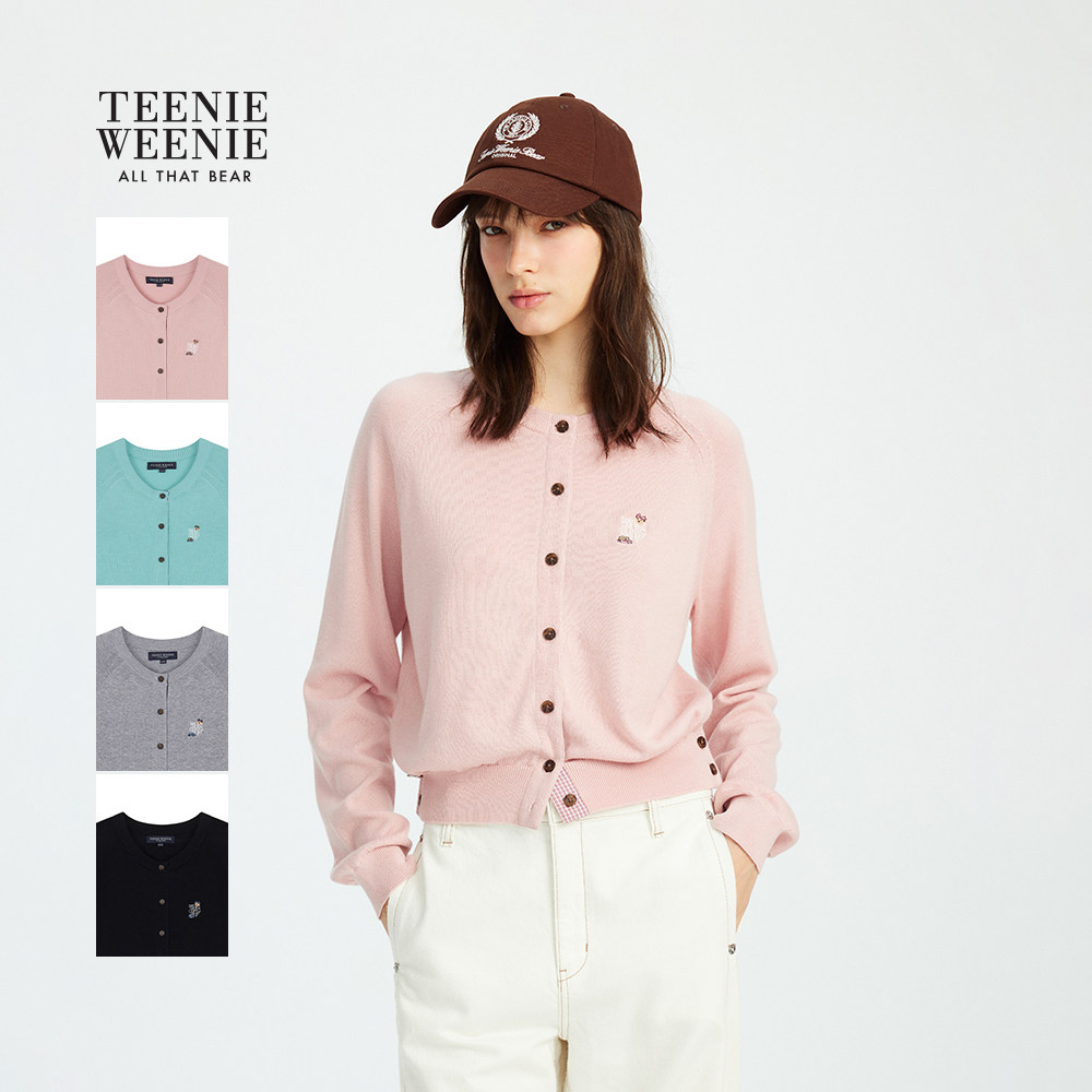 TeenieWeenie小熊女装毛衣秋冬季简约休闲柔软舒适针织开