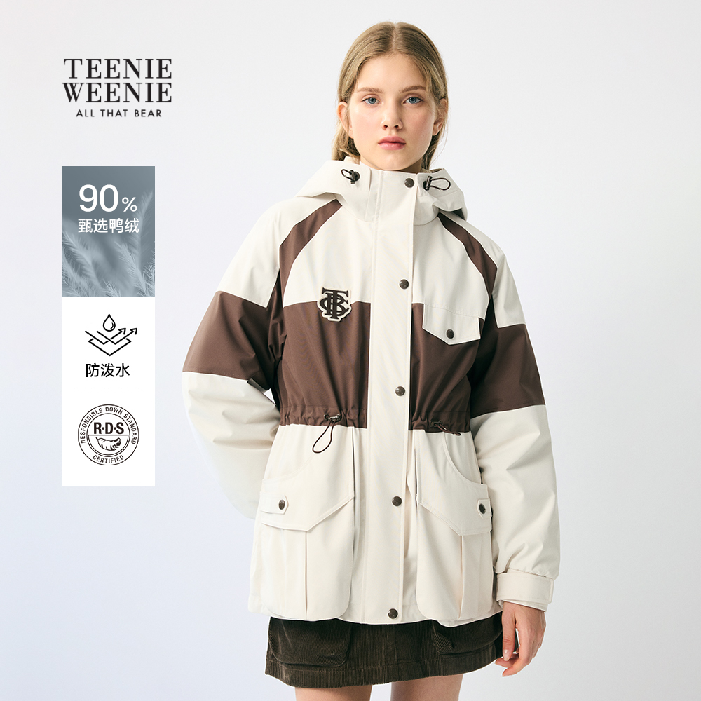 TeenieWeenie小熊女装连帽羽绒服