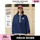 TeenieWeenie小熊春季 摇粒绒休闲运动半拉链保暖卫衣上衣女装