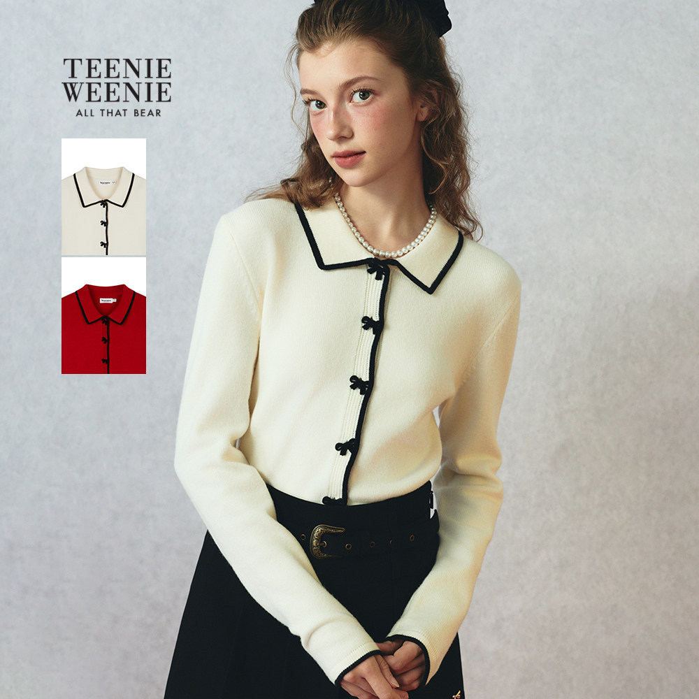 TEENIEWEENIE bearnova秋冬季女装少女风蝴蝶结