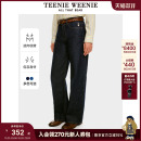 简约休闲松弛宽松舒适长裤 2025秋新款 牛仔裤 TeenieWeenie小熊女装