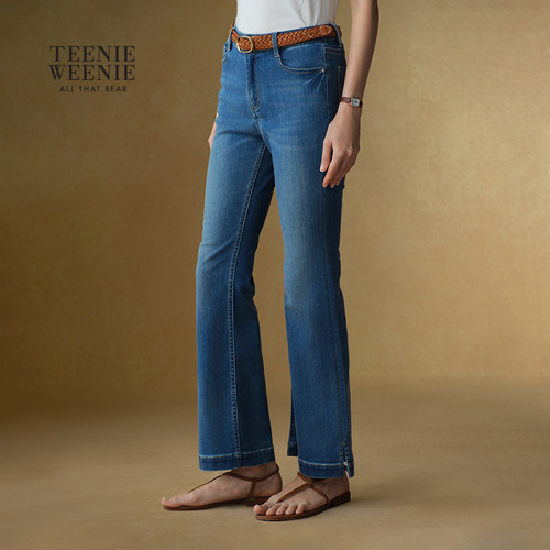 TeenieWeenie小熊女装微喇牛仔裤