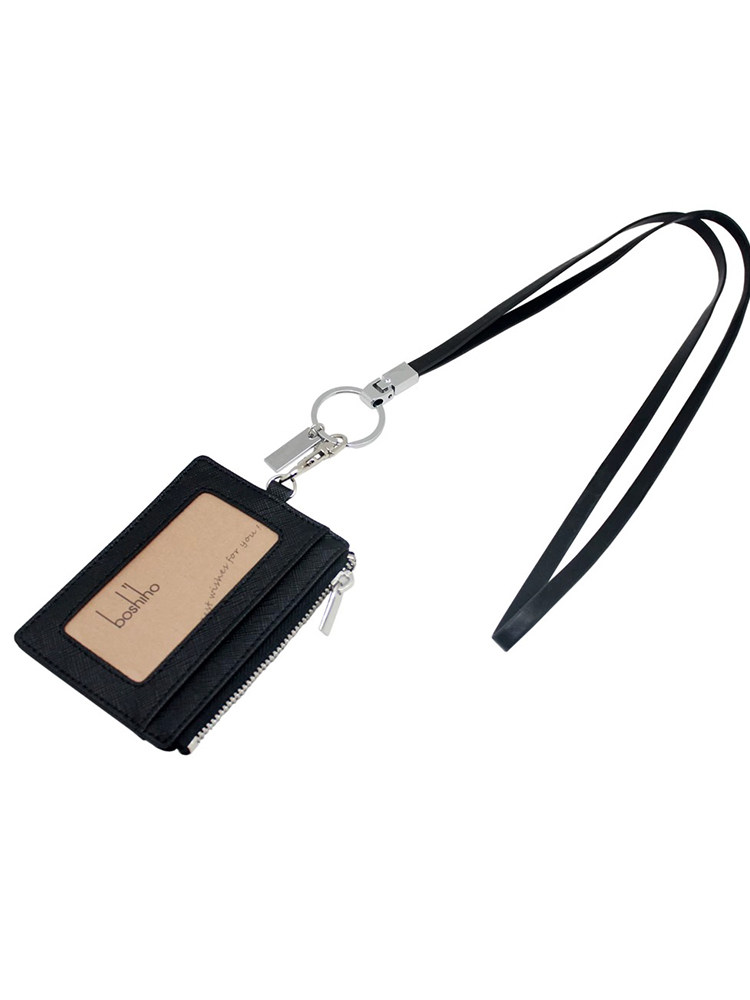 가죽 작업 태그 지퍼 동전 지갑 출입 통제 카드 가방 작업 ID 카드 학생 태그 가이드 노인 ID 카드 부드러운 가죽 끈