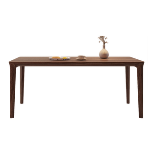 MIZEO 米卓/北美黑胡桃木中古餐桌现代极简中式茶桌实木平川餐桌