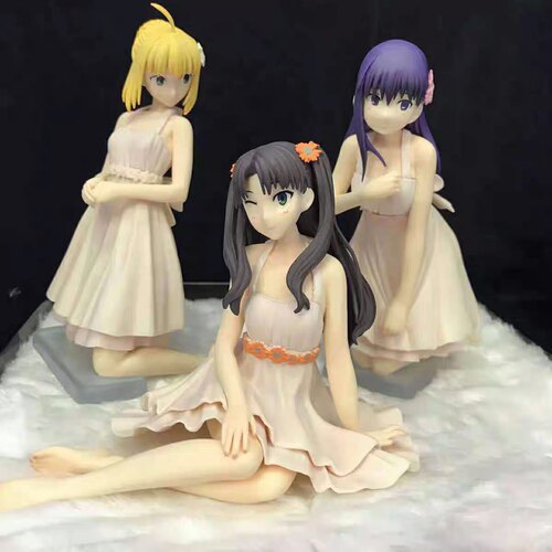 Fate/stay night 塞巴 SABER 间桐樱 远坂凛 连衣裙style套装手办