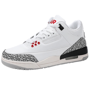 莆田水泥白男鞋子情侣aj3藤原-浩篮球运动鞋电母aj4实战球鞋男款