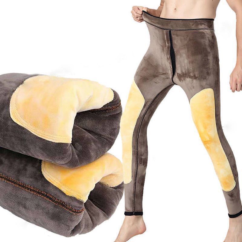 新款男士保暖裤冬棉加厚打底