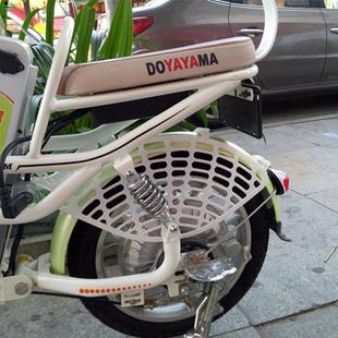 电动车后轮防护网新国标助力单车隔离网小孩防夹伤脚挡板护裙网罩