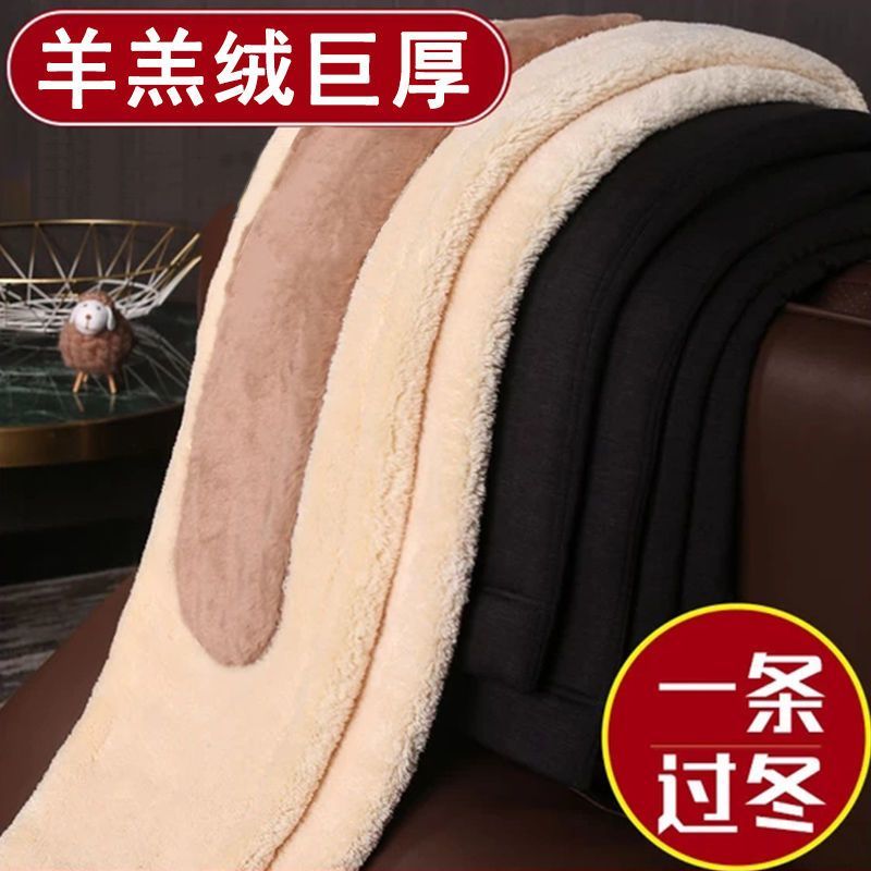 采购产品超厚男士保暖长裤，腰部和膝盖护垫，羊毛衬里，加厚，防