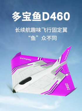 乐迪D460固定翼多宝鱼新手三角翼航模纸飞机像真机30分钟长续航稳