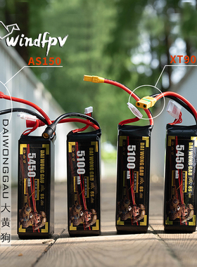大黄狗 DAIWONGGAU 6S5100mAh 5450mAh7寸 X8穿越机高倍率电池