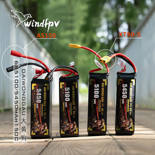 大黄狗 DAIWONGGAU 6S5100mAh 5450mAh7寸 X8穿越机高倍率电池