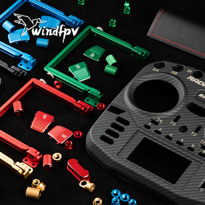 RadioMaster Boxer遥控器CNC金属升级件按键提手碳纤色面壳配件