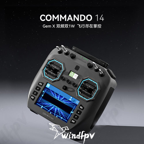翼飞C14双频1W霍尔FPV遥控器