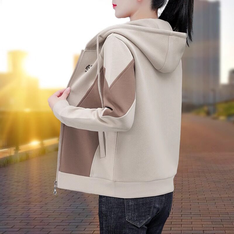 连帽开衫卫衣外套女春秋薄款2025年春季新款洋气时尚休闲运动上衣