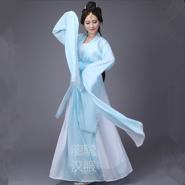 包郵兒童成人采薇舞蹈服裝古典舞漢服舞驚鴻舞涼涼舞演出服女水袖