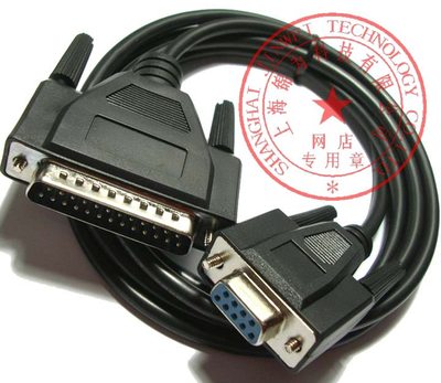9孔对25针Null Modem串口线 Null Modem Cable 通讯线 连接线