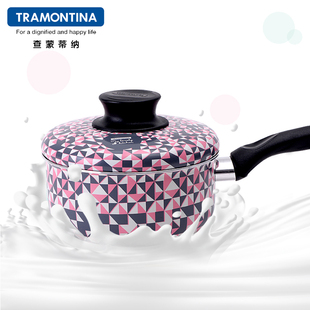 查蒙蒂纳进口奶锅不粘锅宝宝辅食锅婴儿平底奶锅迷你牛奶锅泡面锅