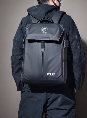 微星泰坦18/GP78HX/GP76笔记本18寸电脑包男雷影17星影15.6冲锋坦克pro防水防震16/17.3英寸通勤双肩背包