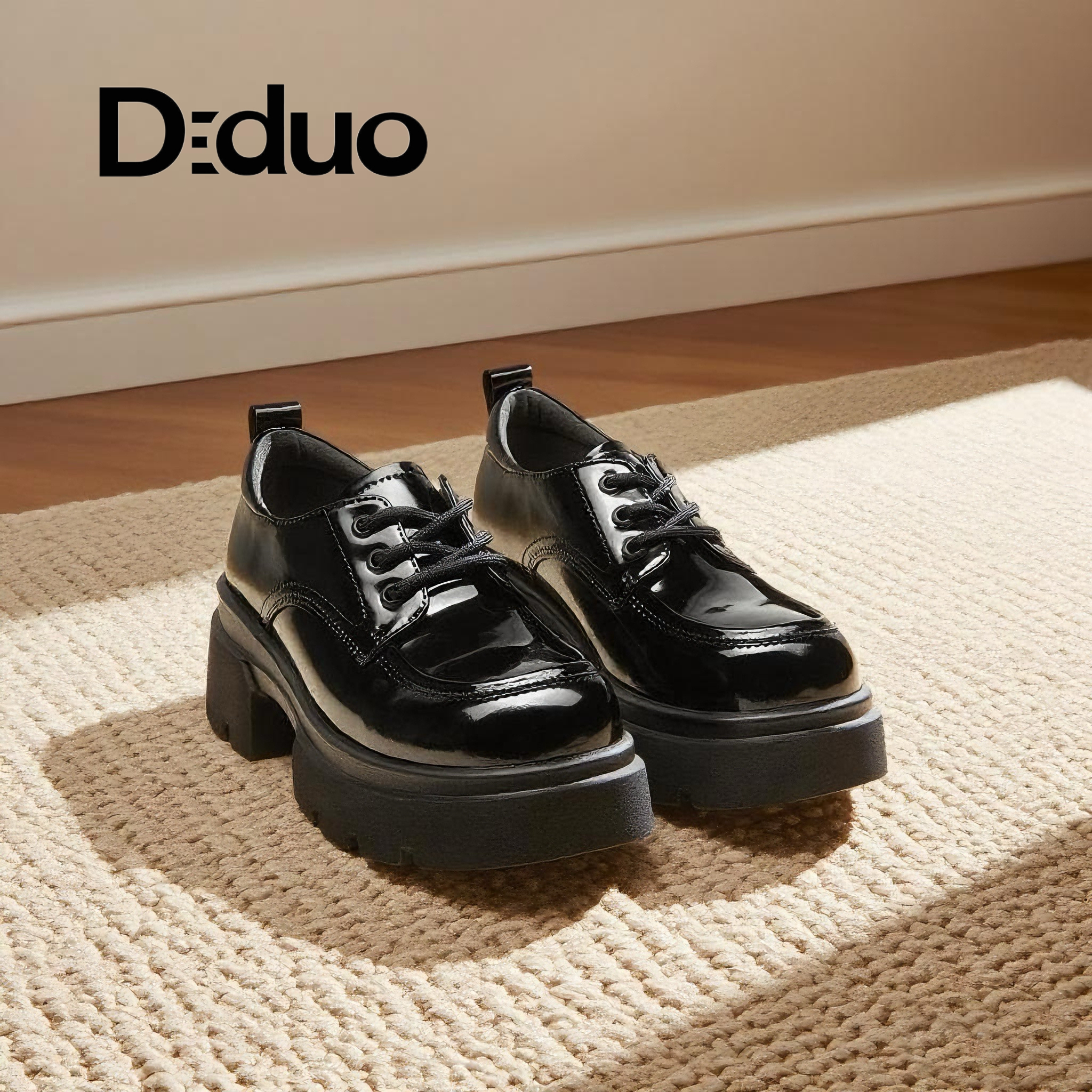 【新品】Diduo/迪朵2025秋季新款单鞋女时尚潮流百搭德比鞋女