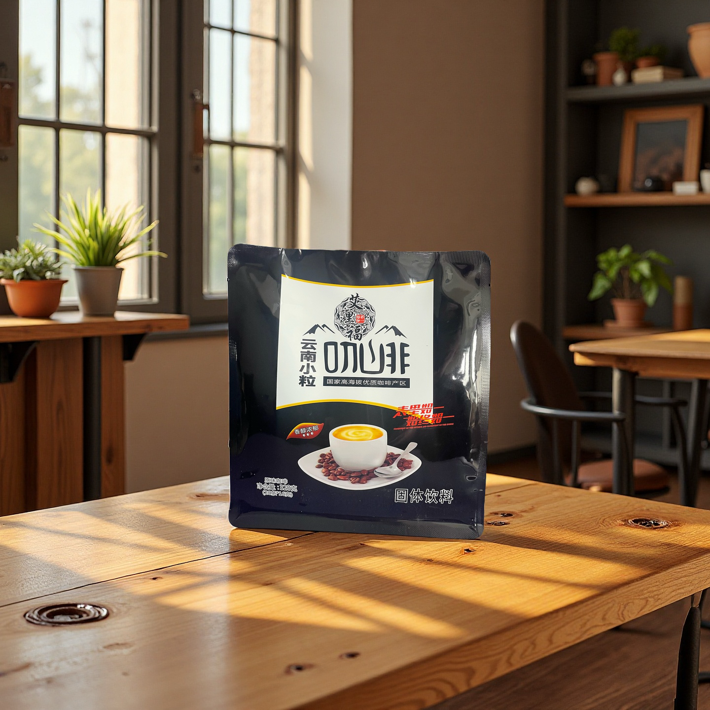 云南小粒咖啡速溶咖啡粉原味条装提神伴侣咖啡香醇浓郁即溶袋装