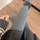 加厚保暖深灰色连裤 加绒烟灰色打底裤 女秋冬季 袜显瘦麻花咖色袜子
