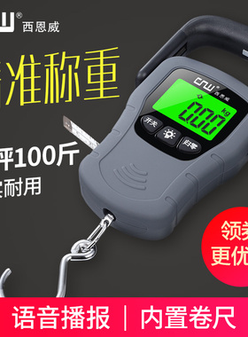 CNW手提电子秤高精度50kg便携式迷你手提称弹簧秤快递专用称重