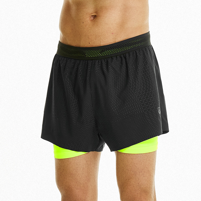 力为速干假健身三分裤运动短裤