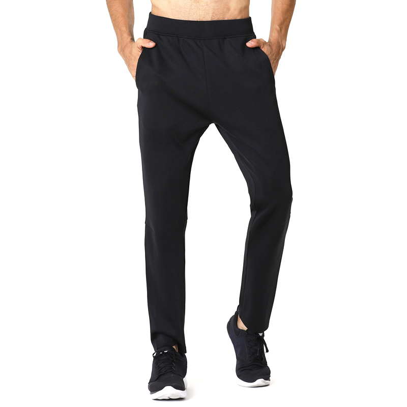 力为运动裤跑步宽松直筒针织训练