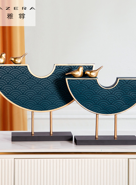 创意家居中国风复古招财摆件 y搬家礼物 新中式客厅玄关酒柜装饰