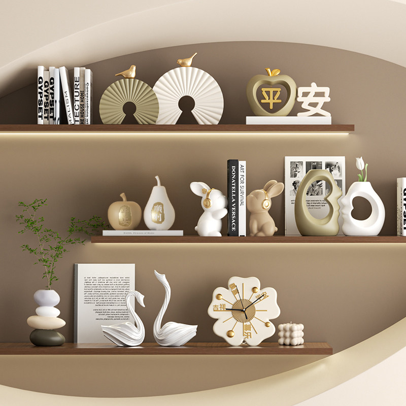 高级感小众摆件中古风客厅酒柜软装2025新款老板办公室书架装饰品,家居饰品,装饰摆件,淘宝优惠券,粉丝福利购,淘宝优惠卷